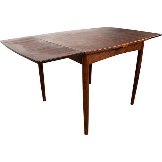 Image 1 of Vintage extendable and reversible table in rosewood and felt by Arne Whal Iversen, Denmark 1960