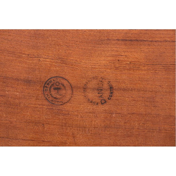 Image 1 of Vintage extendable and reversible table in rosewood and felt by Arne Whal Iversen, Denmark 1960
