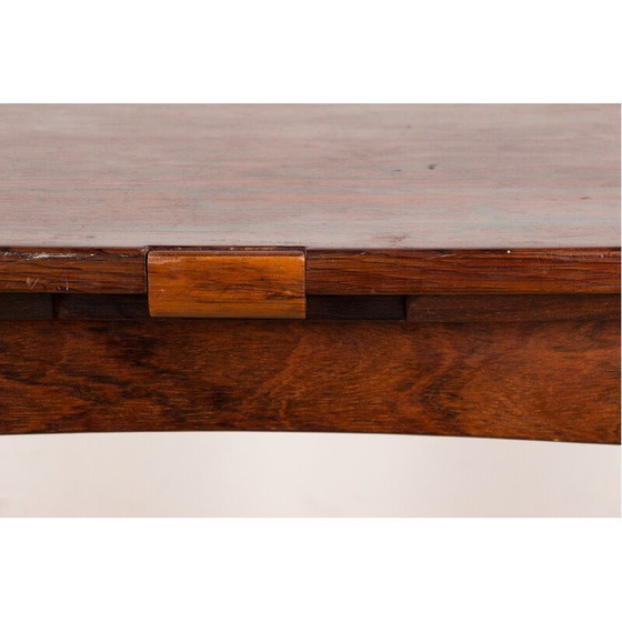 Image 1 of Vintage extendable and reversible table in rosewood and felt by Arne Whal Iversen, Denmark 1960