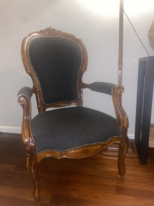 Two Stylish Classic Chairs In Louis Xv Style