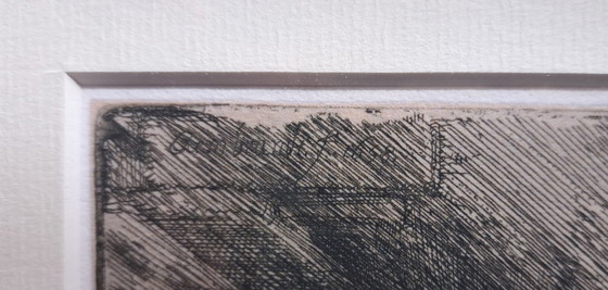 Image 1 of Rembrandt Etching Framed, After The Bath