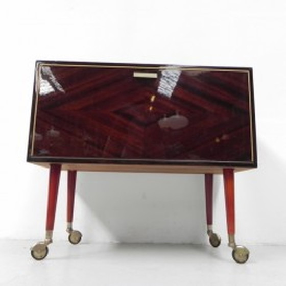 Image 1 of Mobile bar vintage con ruote