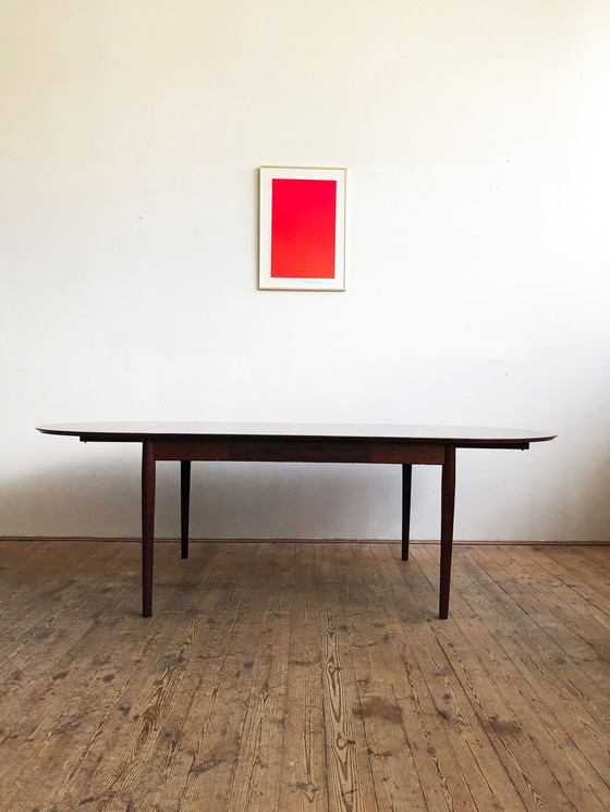 Image 1 of Extendable Mid Century Drop Leave Rosewood Dining Table, Model 227 by Arne Vodder for Sibast