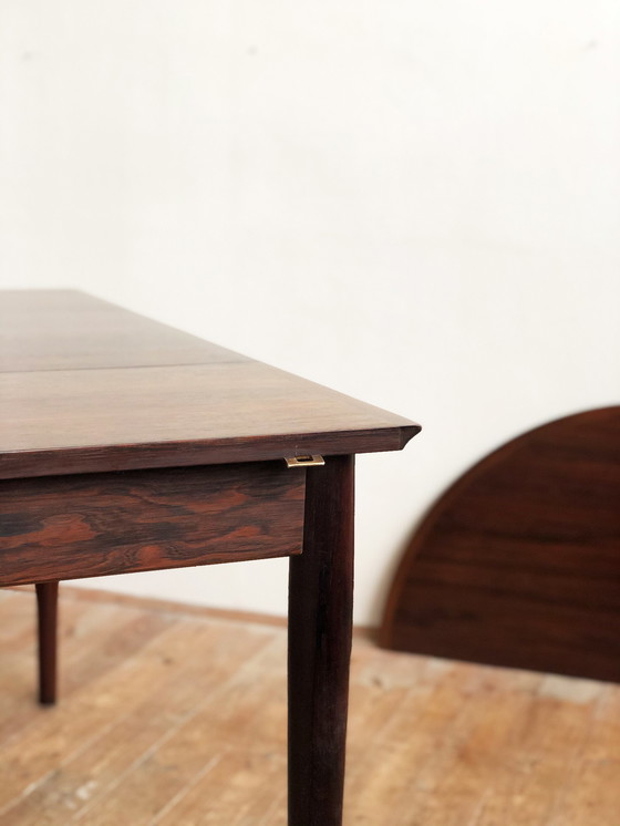 Image 1 of Extendable Mid Century Drop Leave Rosewood Dining Table, Model 227 by Arne Vodder for Sibast