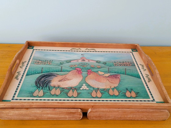 Image 1 of Vassoio da letto pieghevole antico