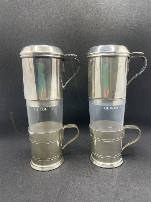 2 Silver-plated Cafetières From Wiskemann