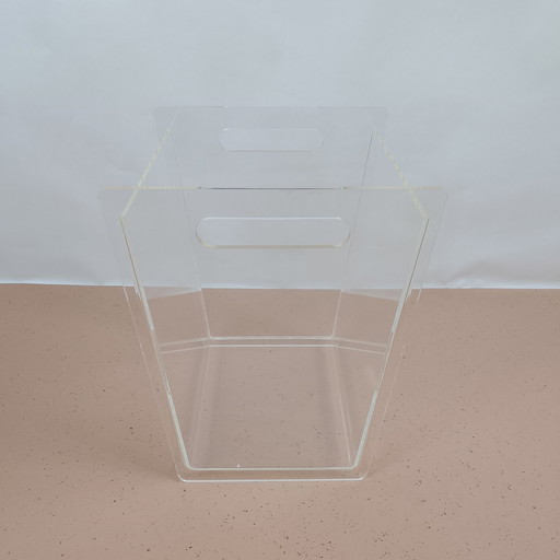 Trash can - Perspex - 1980s