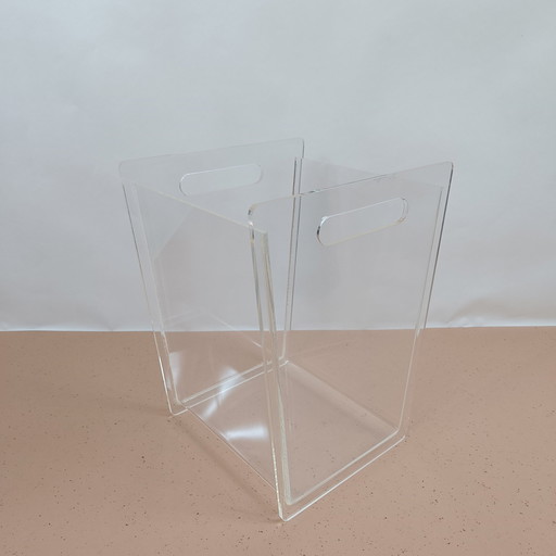 Trash can - Perspex - 1980s
