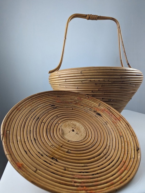 Image 1 of Rattan Basket By Vivai Del Sud