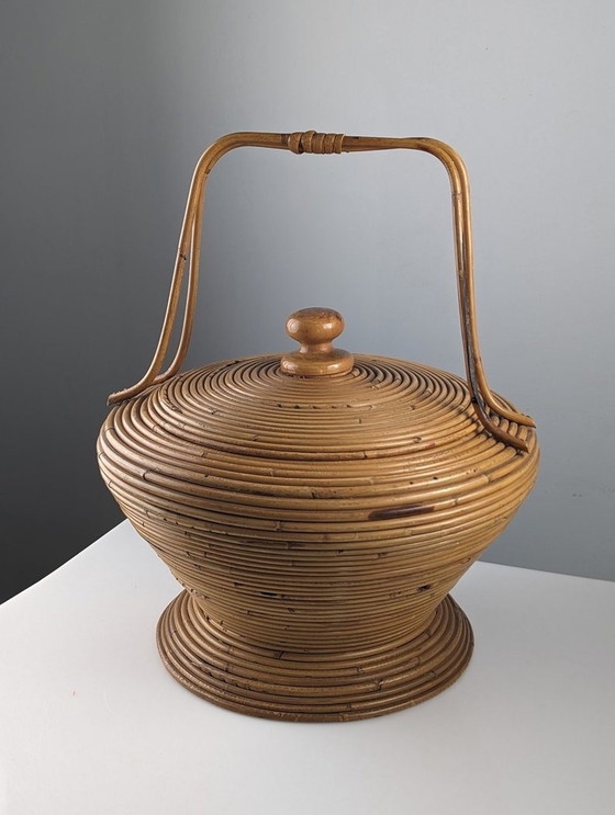 Image 1 of Rattan Basket By Vivai Del Sud