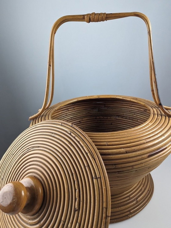 Image 1 of Rattan Basket By Vivai Del Sud