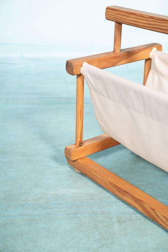 Image 1 of Porta riviste bohémien in pino anni '70, porta riviste vintage in pino