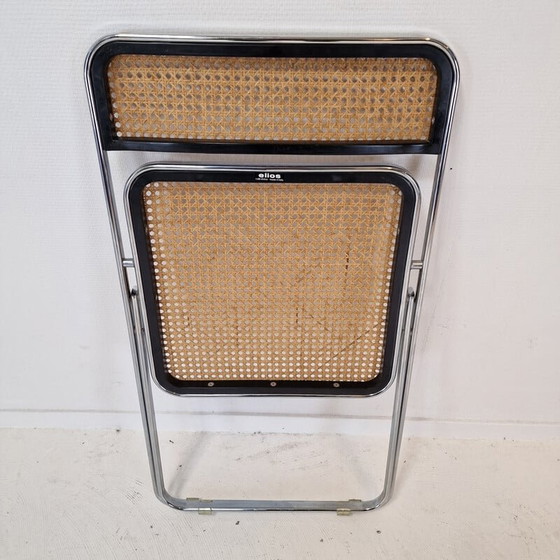 Image 1 of Pair of vintage folding chairs "Elios" by Colle d'Elsa, Italy 1980