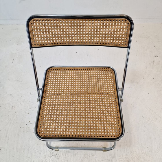 Image 1 of Pair of vintage folding chairs "Elios" by Colle d'Elsa, Italy 1980
