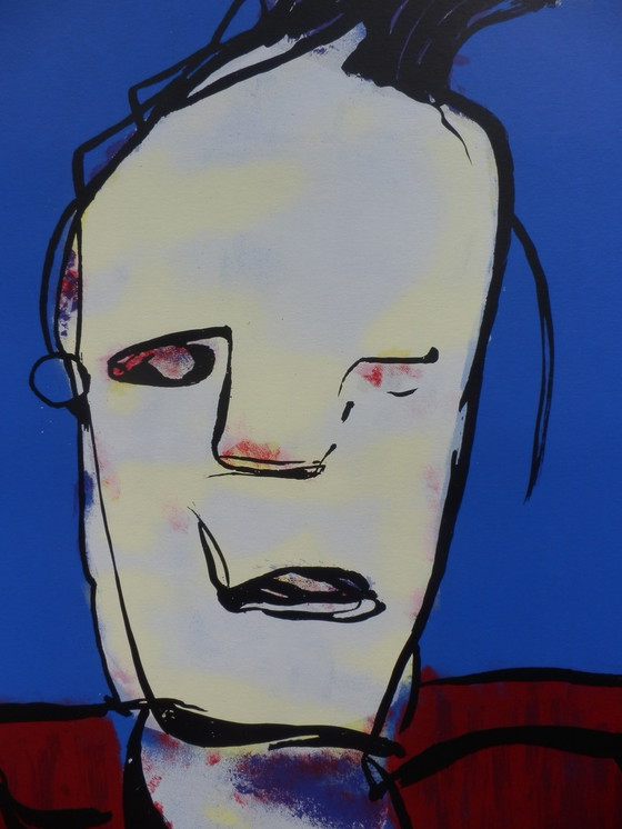 Image 1 of Herman Brood ---- 5-Gramme-- Signé à la main.