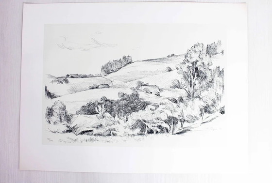 Image 1 of Lithograph by Fritz Ryser 1972