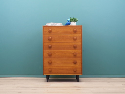 Teak Chest Of Drawers, Danish Design, 1960S, Production: Denmark