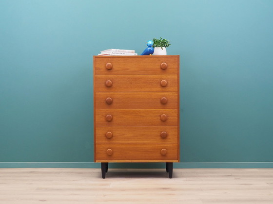 Image 1 of Teak Chest Of Drawers, Danish Design, 1960S, Production: Denmark