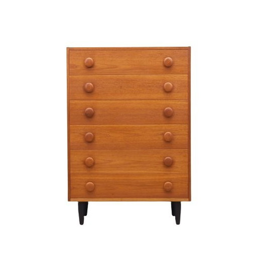 Teak Chest Of Drawers, Danish Design, 1960S, Production: Denmark