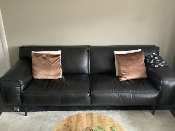 Image 1 of Beautiful Leather Waever 3 Seater Sofa