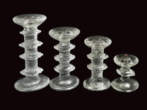 Image 1 of 4X Iittala Festivo Candlestick By Timo Sarpaneva