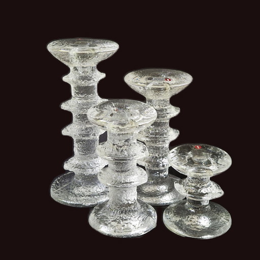 4X Iittala Festivo Candlestick By Timo Sarpaneva