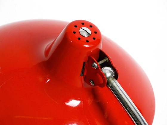 Image 1 of Original Classic Red Kaiser Idell Metal Table Lamp Model 6786 From The 1960S