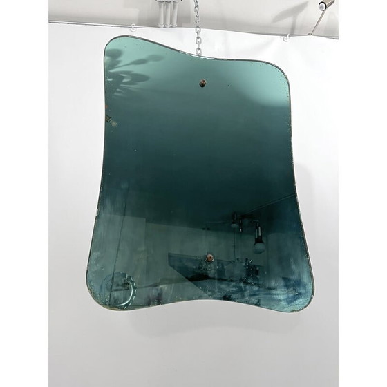 Image 1 of Mid-century green mirror, 1950s