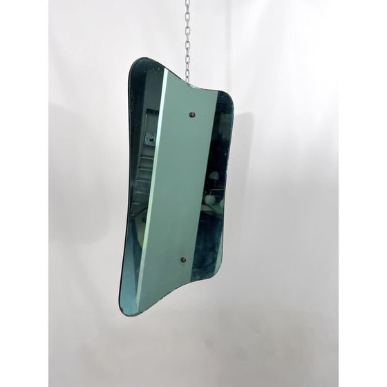 Image 1 of Mid-century green mirror, 1950s