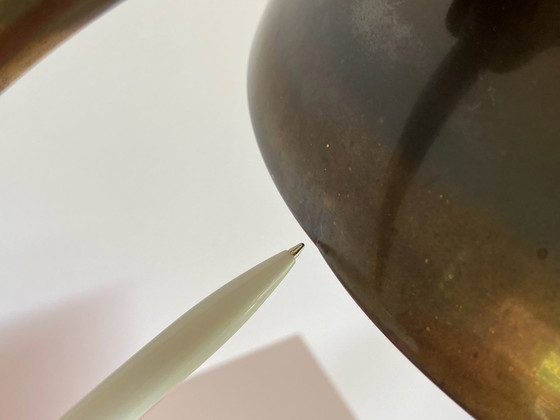 Image 1 of Vintage Bauhaus Kaiser Idell Table Lamp Mod. 6631 In Old Brass By Christian Dell
