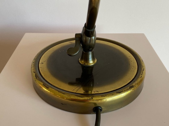 Image 1 of Vintage Bauhaus Kaiser Idell Table Lamp Mod. 6631 In Old Brass By Christian Dell