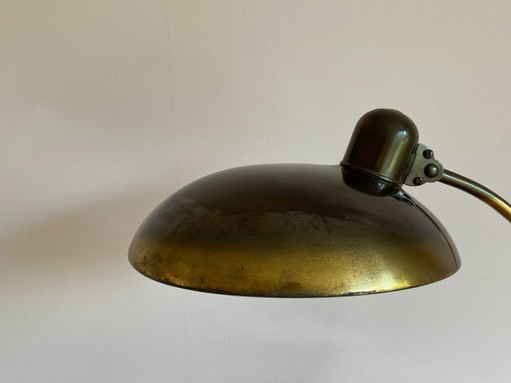 Image 1 of Vintage Bauhaus Kaiser Idell Table Lamp Mod. 6631 In Old Brass By Christian Dell