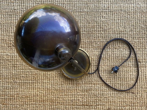 Image 1 of Vintage Bauhaus Kaiser Idell Table Lamp Mod. 6631 In Old Brass By Christian Dell