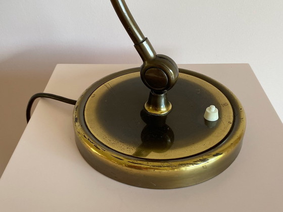 Image 1 of Vintage Bauhaus Kaiser Idell Table Lamp Mod. 6631 In Old Brass By Christian Dell