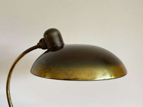 Image 1 of Vintage Bauhaus Kaiser Idell Table Lamp Mod. 6631 In Old Brass By Christian Dell