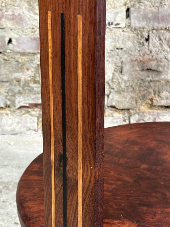 Image 1 of Rio Rosewood Art Deco Side Table / Pedestal Table