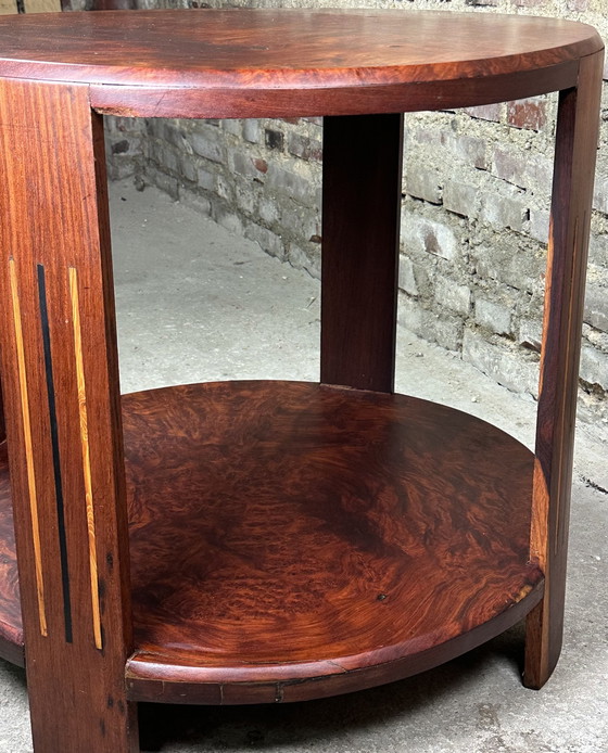 Image 1 of Rio Rosewood Art Deco Side Table / Pedestal Table