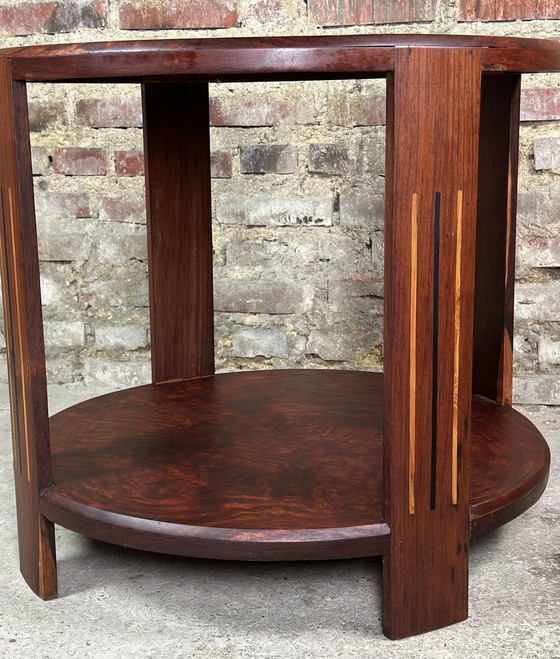 Image 1 of Rio Rosewood Art Deco Side Table / Pedestal Table