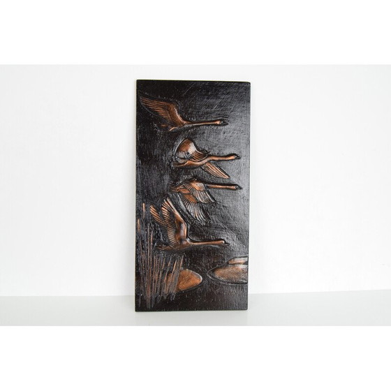 Image 1 of Mid-century wall resin sculpture, Czechoslovakia 1950s