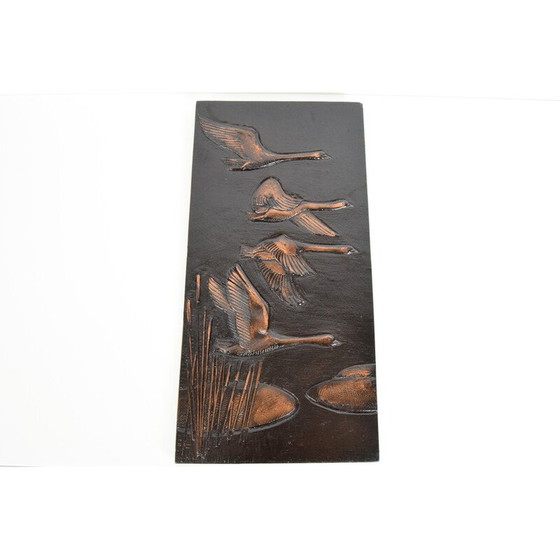 Image 1 of Mid-century wall resin sculpture, Czechoslovakia 1950s