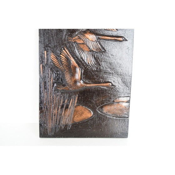 Image 1 of Mid-century wall resin sculpture, Czechoslovakia 1950s