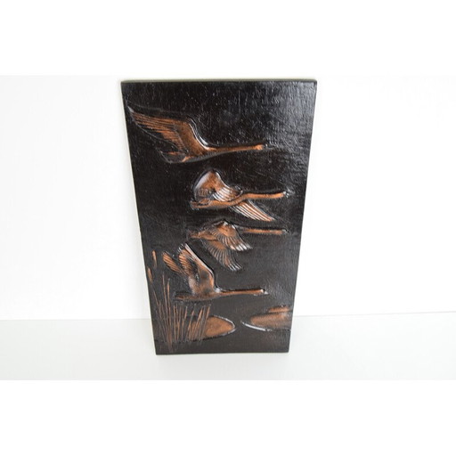 Mid-century wall resin sculpture, Czechoslovakia 1950s