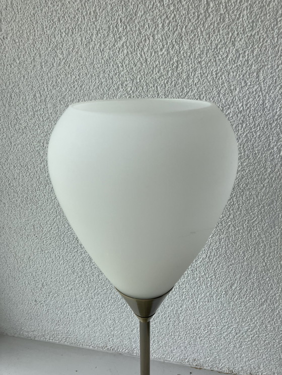 Image 1 of Art-Deco Tafel Lamp Met Glazen Bol