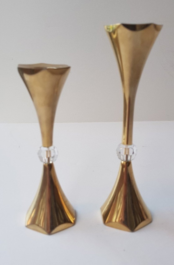 Image 1 of 2X Candleholders From Asmussen, 1960S