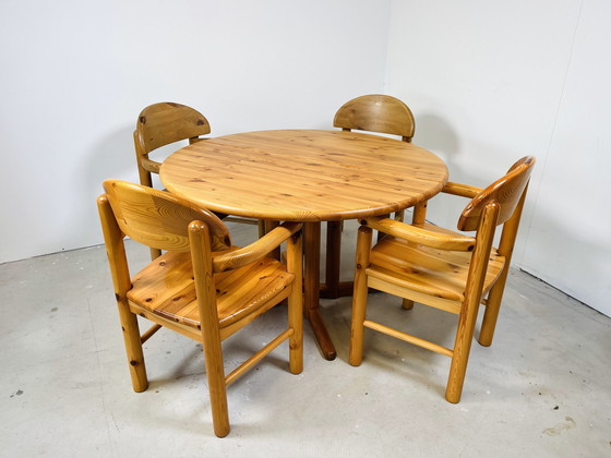 Image 1 of Extendable Dining Table In Pinewood By Design+Handcraft