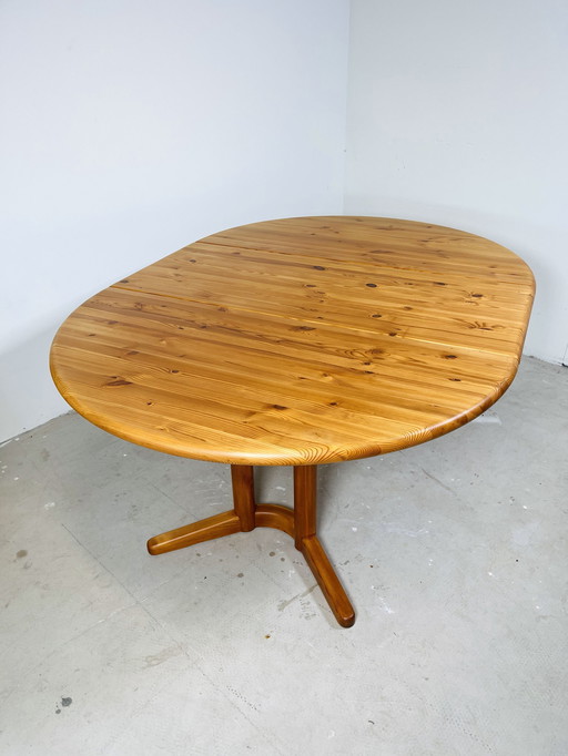 Extendable Dining Table In Pinewood By Design+Handcraft