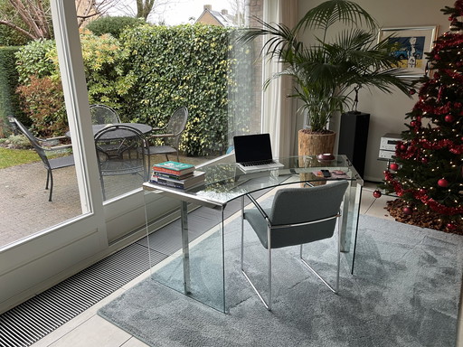 Bureau en verre Galotti & Radice