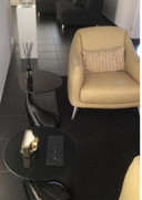 2x Poltrone Platea Natuzzi in pelle