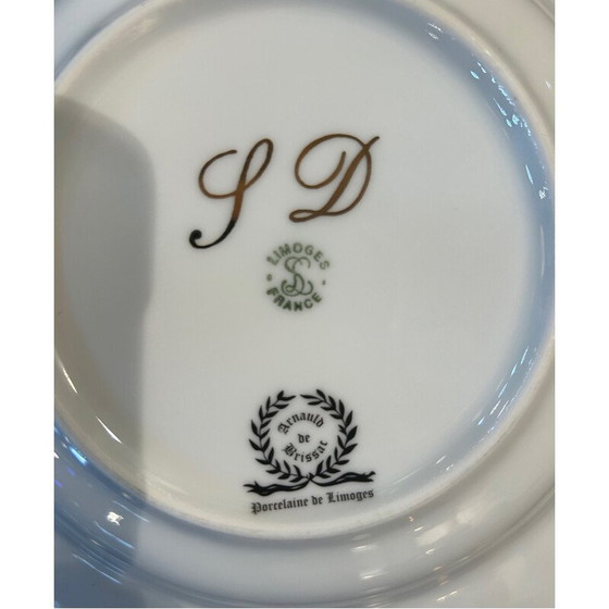 Image 1 of 6 vintage porcelain plates by Arnaud de Brissac for La Seynie
