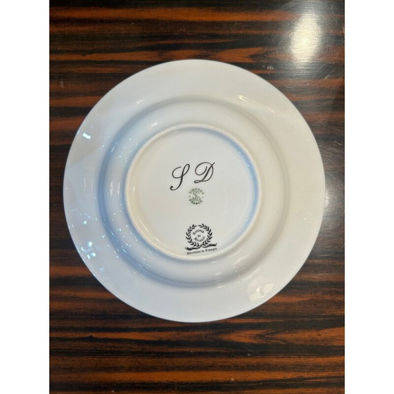Image 1 of 6 vintage porcelain plates by Arnaud de Brissac for La Seynie